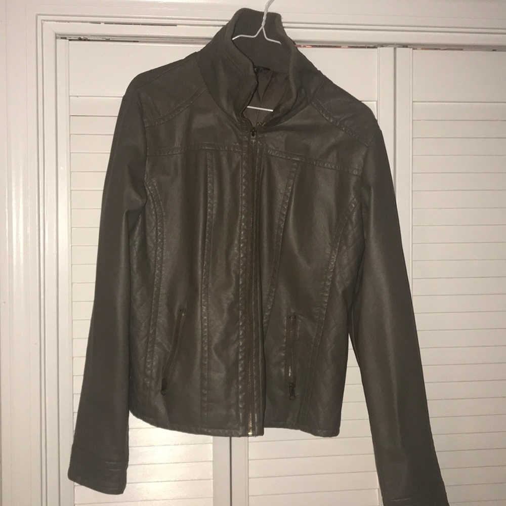 Faux leather jacket